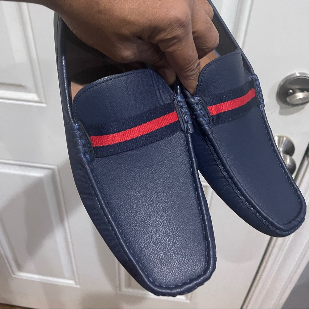 Tommy Hilfiger Driving Loafers Shoe Blue Sz 10 - Picture 1 of 10